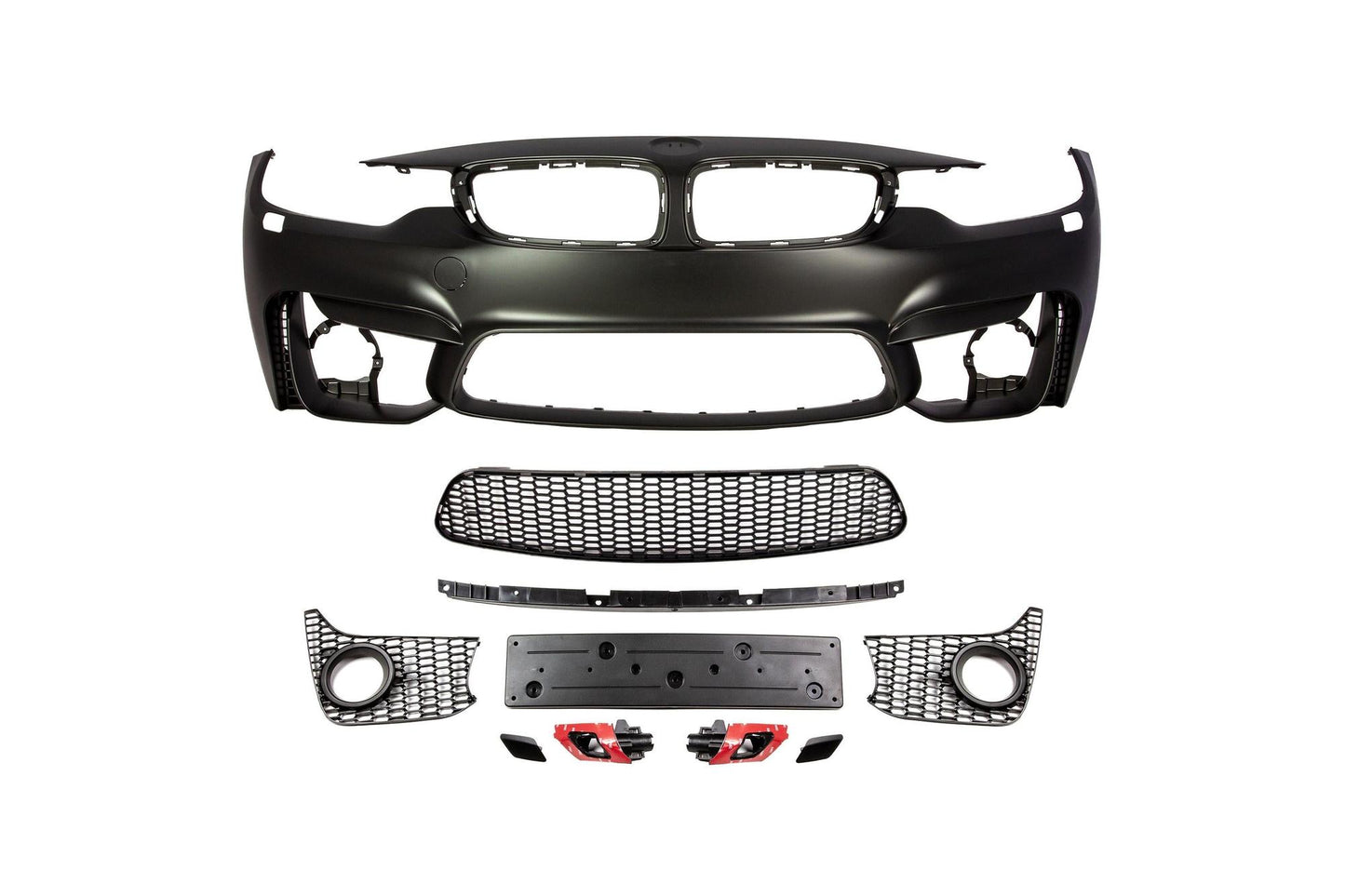 M4 Designed F32 Fog Front Bumper-Exterior-Silicon Valley Bimmer