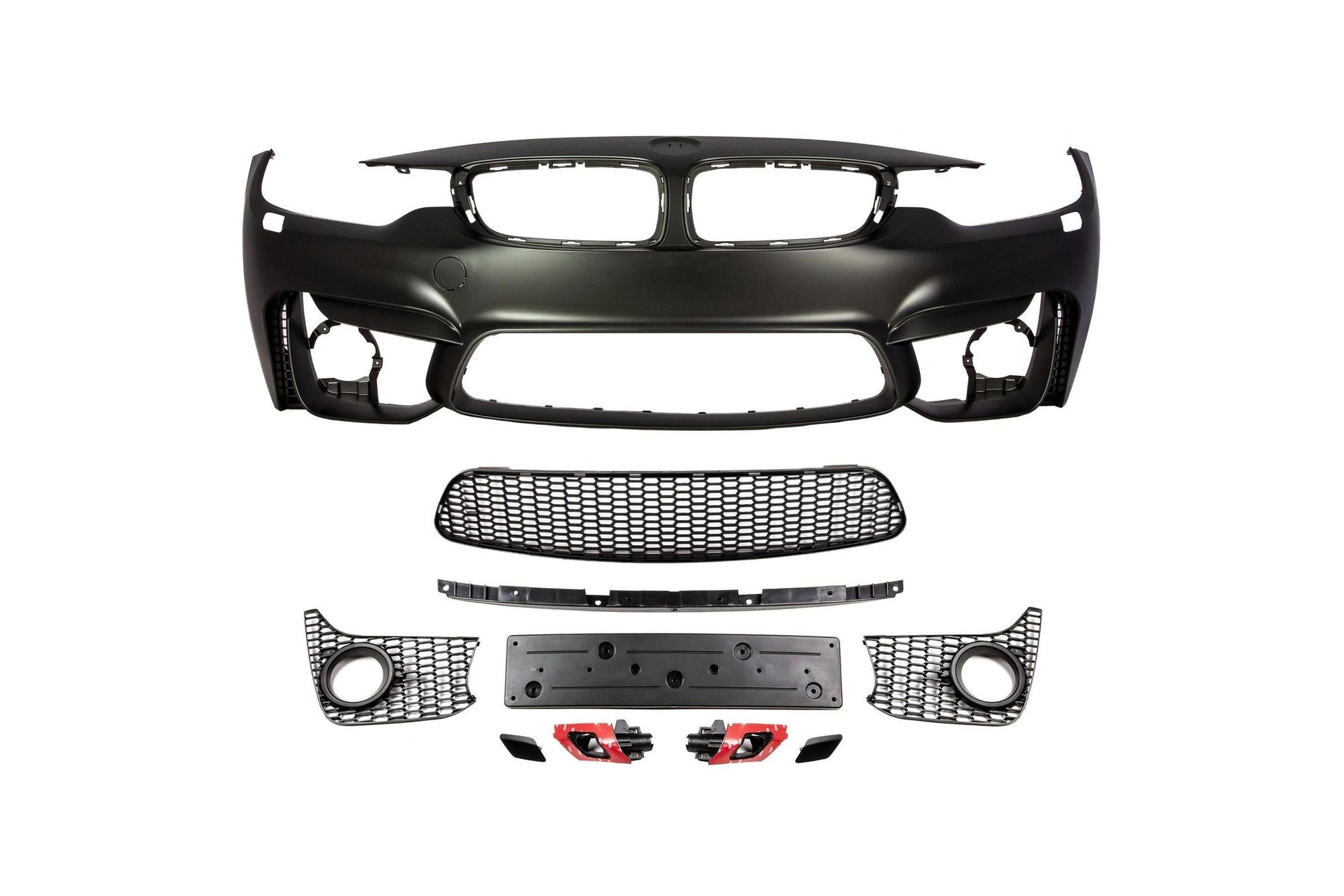M4 Designed F32 Fog Front Bumper-Exterior-Silicon Valley Bimmer