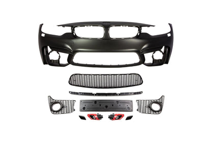 M4 Designed F32 Fog Front Bumper-Exterior-Silicon Valley Bimmer