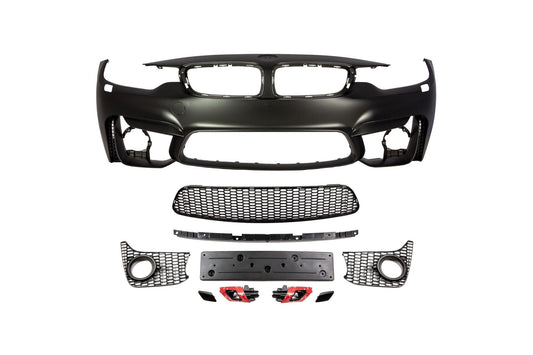 M4 Designed F32 Fog Front Bumper-Exterior-Silicon Valley Bimmer