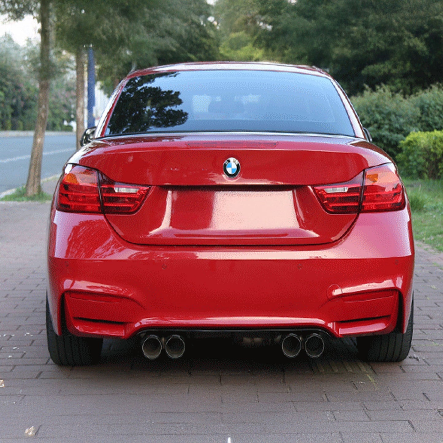 M4 Designed F32 Rear Bumper-Exterior-Silicon Valley Bimmer