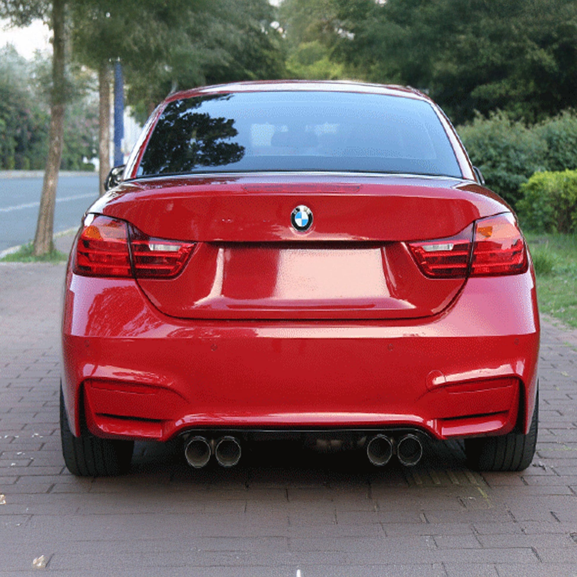 M4 Designed F32 Rear Bumper-Exterior-Silicon Valley Bimmer