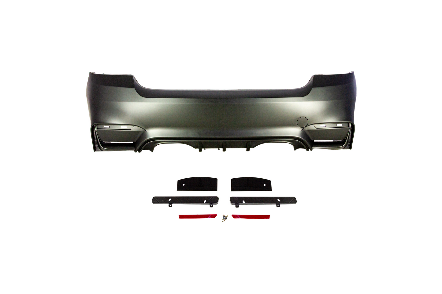M4 Designed Rear E92 Bumper Quad Exhaust-Exterior-Silicon Valley Bimmer