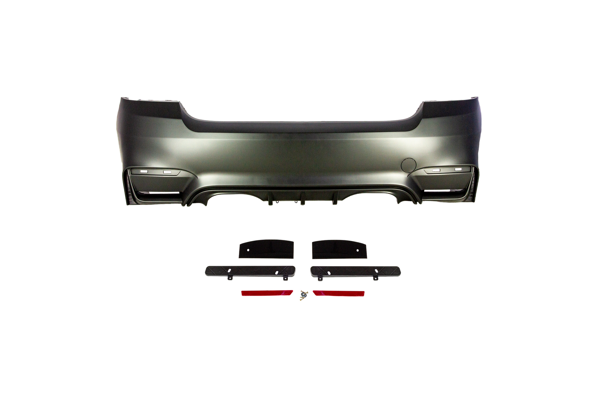 M4 Designed Rear E92 Bumper Quad Exhaust-Exterior-Silicon Valley Bimmer