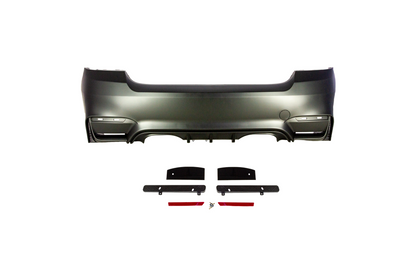 M4 Designed Rear E92 Bumper Quad Exhaust-Exterior-Silicon Valley Bimmer