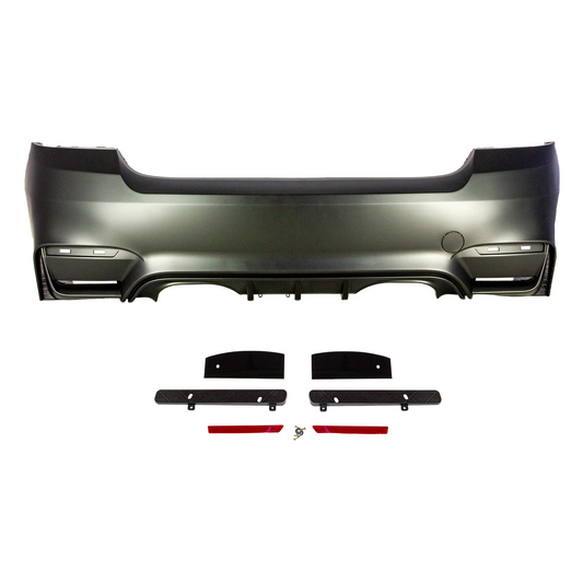 M4 Designed Rear E92 Bumper Quad Exhaust-Exterior-Silicon Valley Bimmer