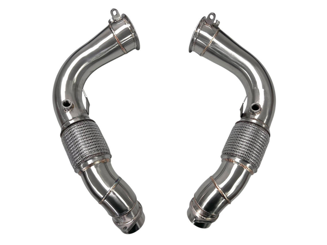 MAD BMW 2024+ X5M X6M F95 LCI F96 LCI Competition S68 Primary Downpipes Catless-Exhaust-Silicon Valley Bimmer