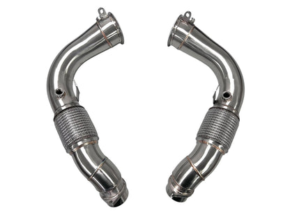 MAD BMW 2024+ X5M X6M F95 LCI F96 LCI Competition S68 Primary Downpipes Catless-Exhaust-Silicon Valley Bimmer