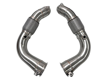 MAD BMW 2024+ X5M X6M F95 LCI F96 LCI Competition S68 Primary Downpipes Catless-Exhaust-Silicon Valley Bimmer