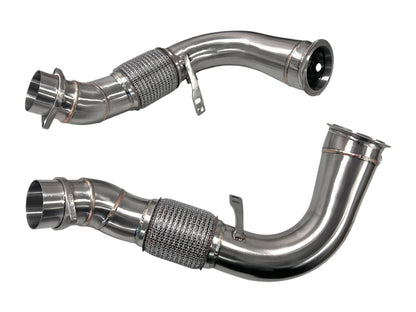 MAD BMW 2024+ X5M X6M F95 LCI F96 LCI Competition S68 Primary Downpipes Catless-Exhaust-Silicon Valley Bimmer