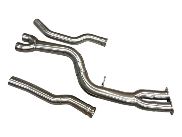 MAD BMW F87 M2C S55 Single Midpipe Non-Resonated W/ Brace-Exhaust-Silicon Valley Bimmer