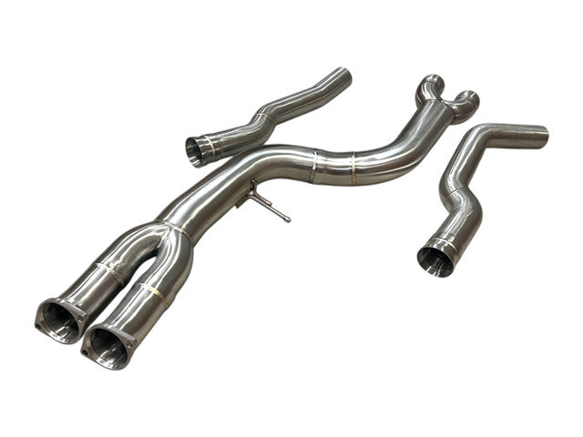 MAD BMW F87 M2C S55 Single Midpipe Non-Resonated W/ Brace-Exhaust-Silicon Valley Bimmer