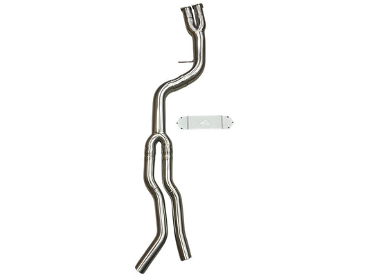 MAD BMW F87 M2C S55 Single Midpipe Non-Resonated W/ Brace-Exhaust-Silicon Valley Bimmer
