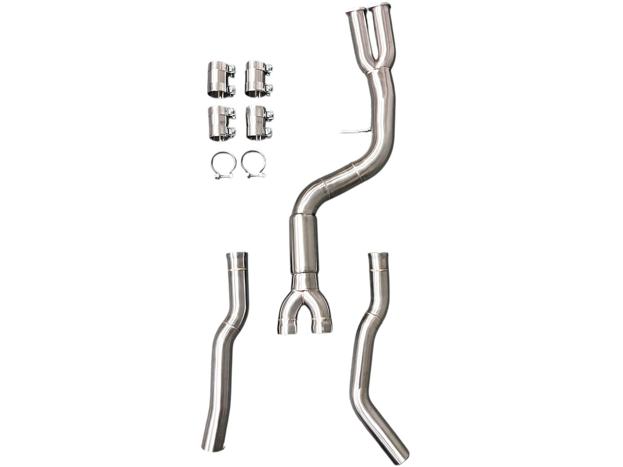 MAD BMW F87 M2C S55 Single Midpipe Resonated W/ Brace-Exhaust-Silicon Valley Bimmer