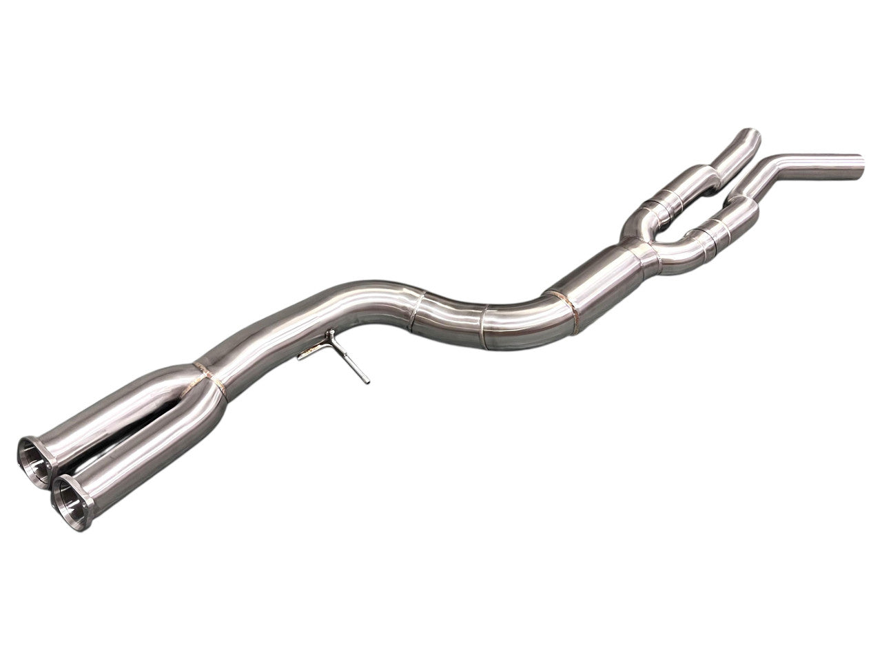 MAD BMW F87 M2C S55 Single Midpipe Resonated W/ Brace-Exhaust-Silicon Valley Bimmer