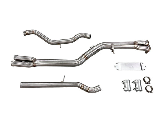 MAD BMW F8x M3 M4 S55 Single Midpipe (Brace Included)-Exhaust-Silicon Valley Bimmer