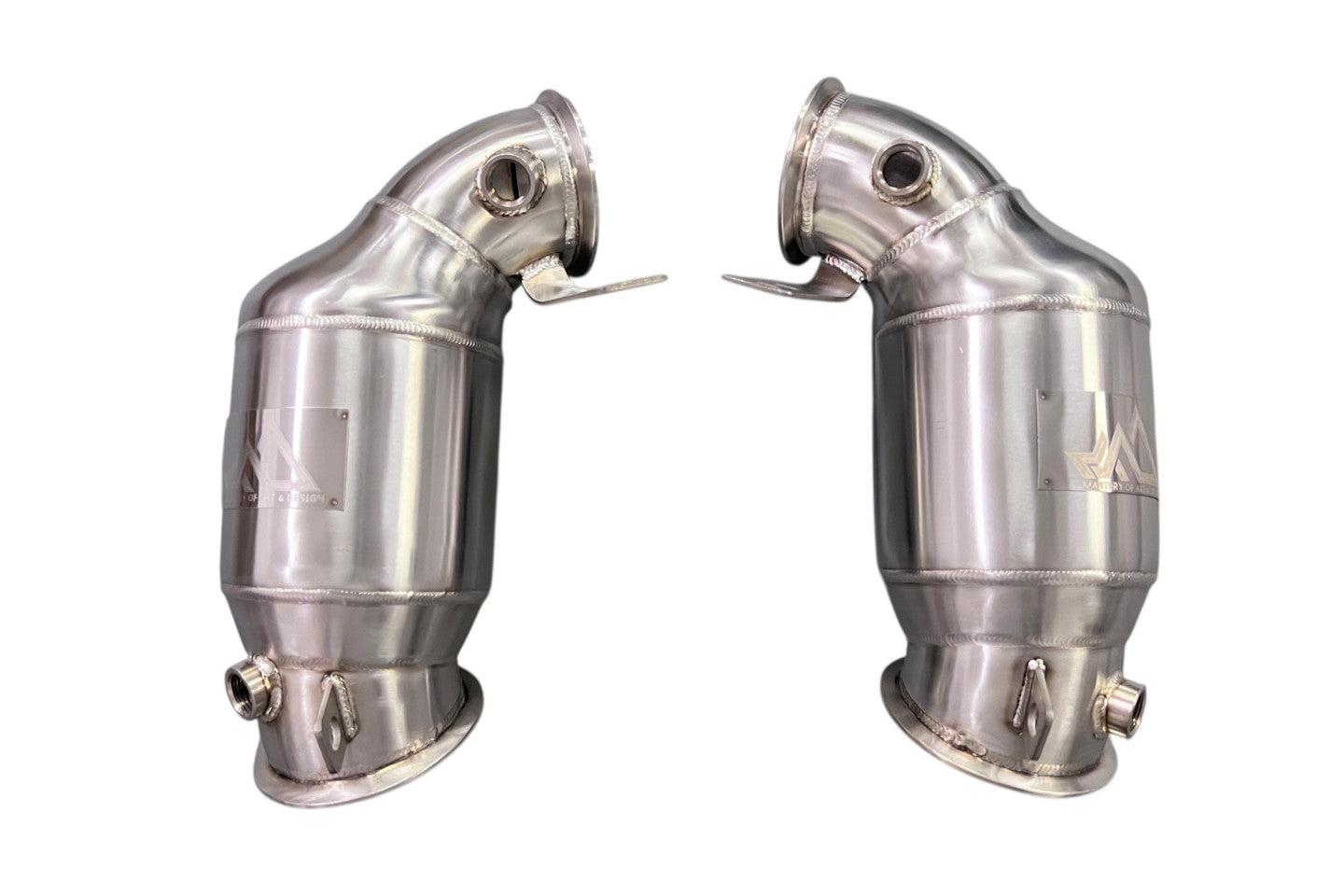 MAD BMW F9x M5 M8 Catted Downpipes W/ No CEL Guarantee-Exhaust-Silicon Valley Bimmer