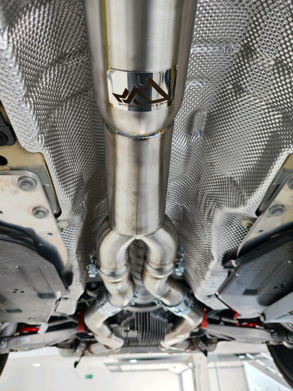 MAD BMW G8x M3 M4 S58 Resonated Single Midpipe (Brace Included)-Exhaust-Silicon Valley Bimmer