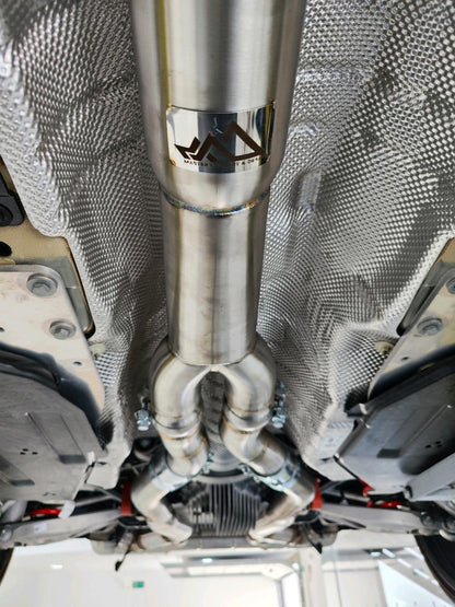 MAD BMW G8x M3 M4 S58 Resonated Single Midpipe (Brace Included)-Exhaust-Silicon Valley Bimmer