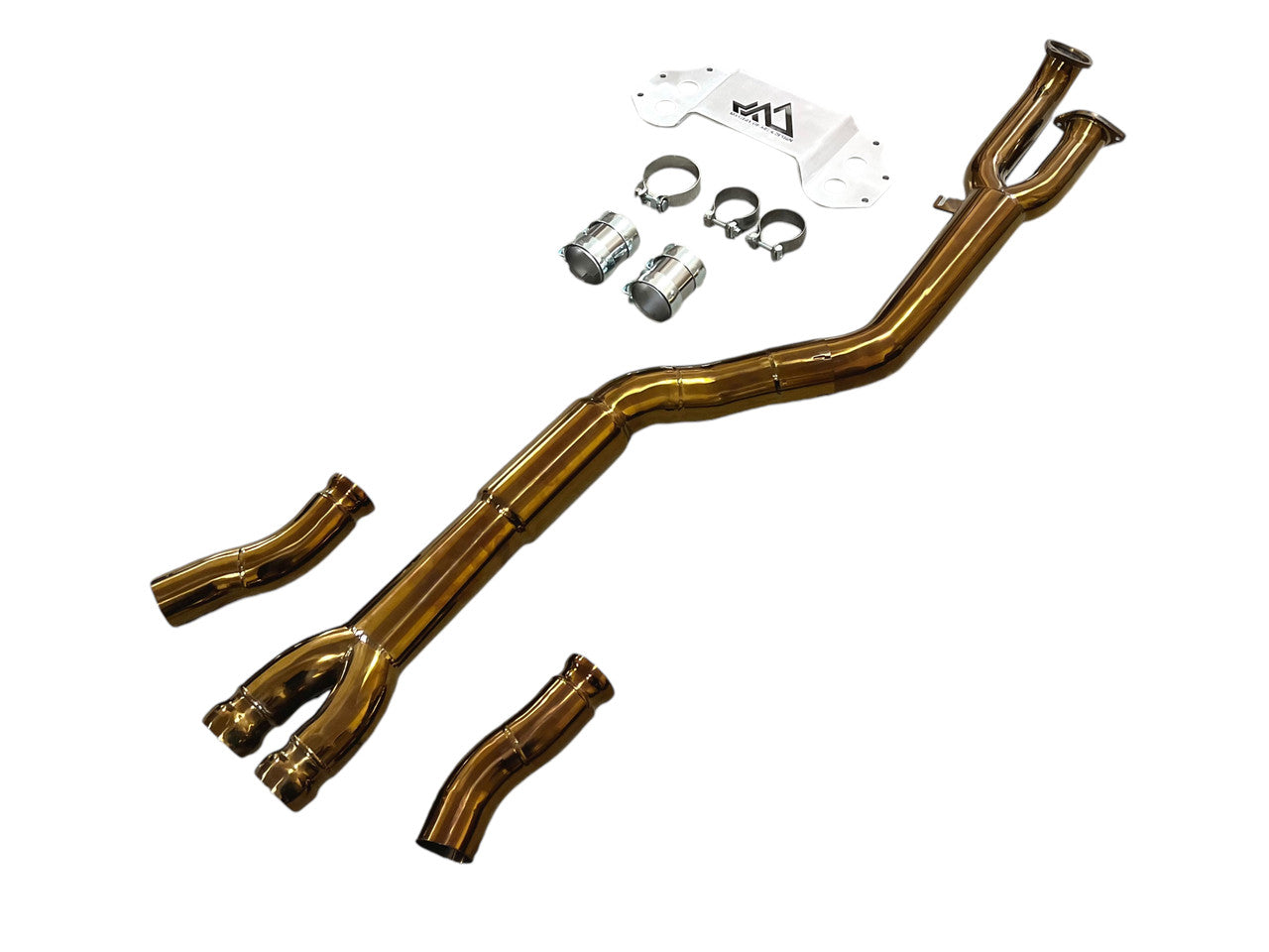 MAD BMW M3 M4 S58 G80 G82 Resonated Single Midpipe Titanium-Exhaust-Silicon Valley Bimmer