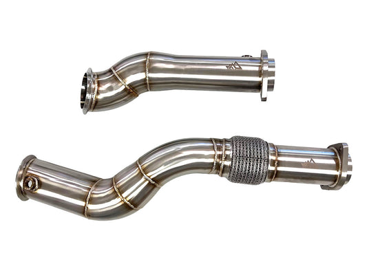 MAD BMW S58 3.5" Fat Boy Downpipes M2 M3 M4 G87 G80 G82 G83-Exhaust-Silicon Valley Bimmer