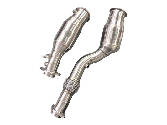 MAD BMW S58 Catted Downpipes M3 M4 G80 G82 G83 W/ No CEL Guarantee & Flex Section-Exhaust-Silicon Valley Bimmer