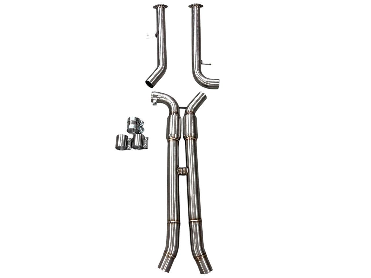 MAD BMW S58 Resonated H-Pipe Midpipe M3 M4 G80 G82 G83-Exhaust-Silicon Valley Bimmer