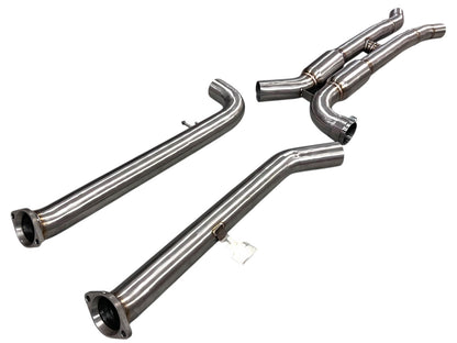 MAD BMW S58 Resonated H-Pipe Midpipe M3 M4 G80 G82 G83-Exhaust-Silicon Valley Bimmer