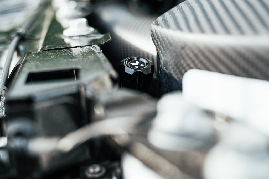 MMX Performance Billet Air Conditioning Caps-Exterior-Silicon Valley Bimmer