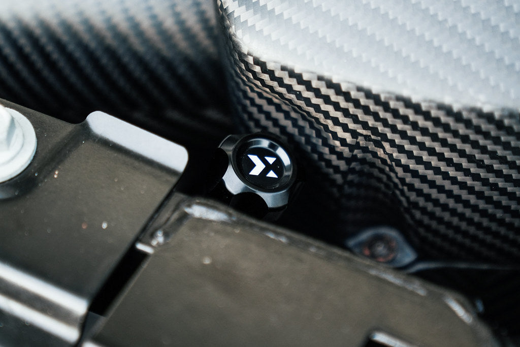 MMX Performance Billet Air Conditioning Caps-Exterior-Silicon Valley Bimmer