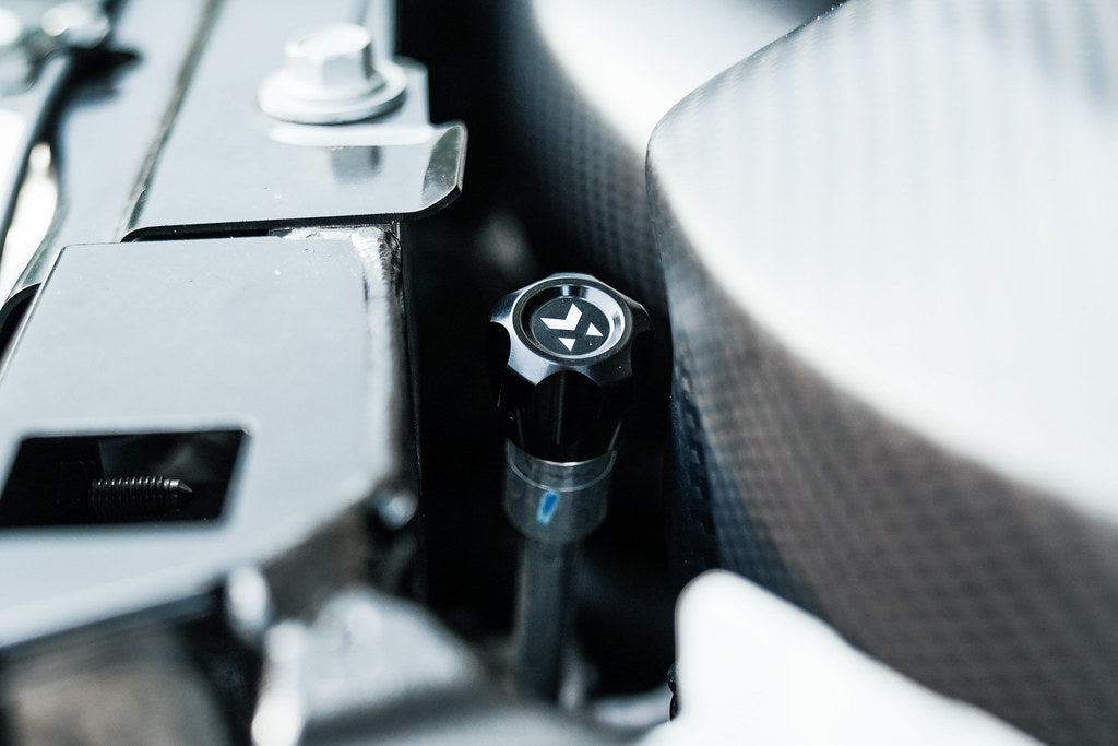 MMX Performance Billet Air Conditioning Caps-Exterior-Silicon Valley Bimmer