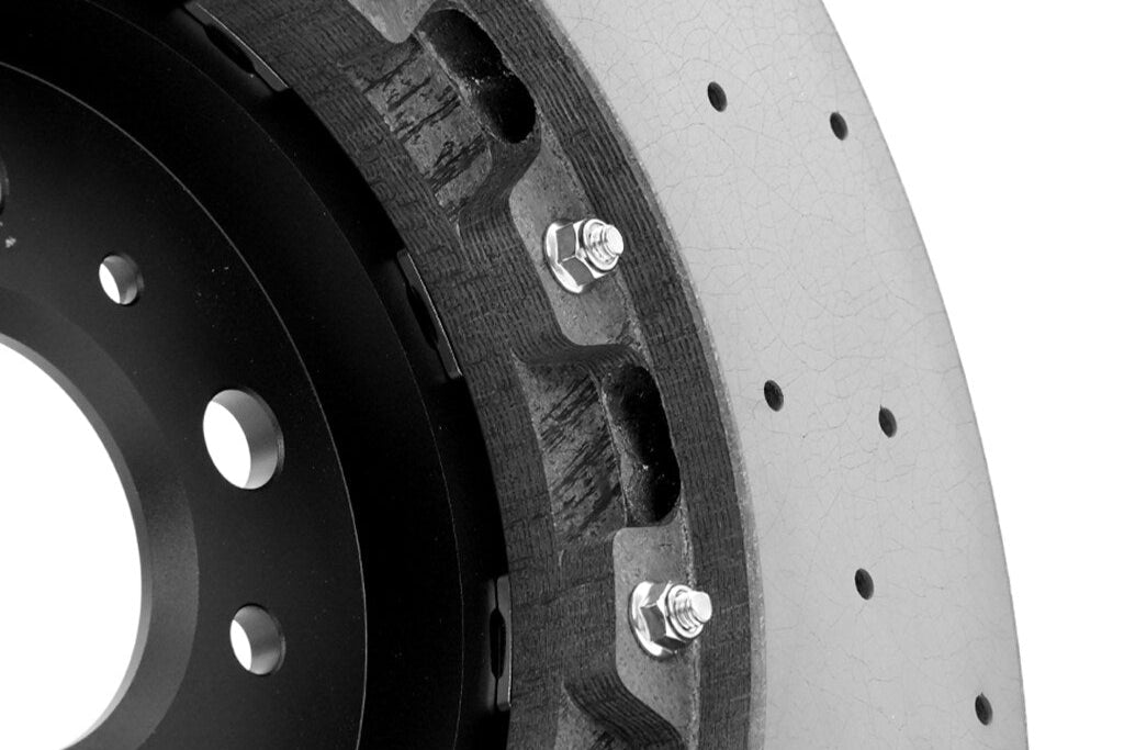 MMX Performance G8X M2 / M3 / M4 2-Piece Floating Carbon Ceramic Rotor Conversion - Rear 370x24mm-Brakes-Silicon Valley Bimmer
