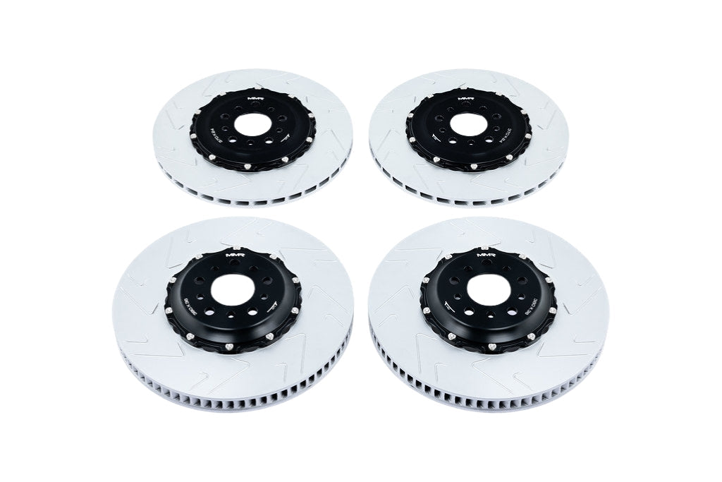 MMX Performance G8X M2 / M3 / M4 2-Piece Floating Rotor Set - Rear 370x24mm-Brakes-Silicon Valley Bimmer