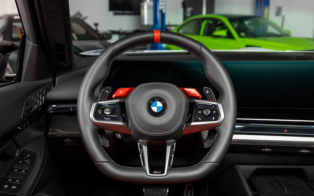 MadTrace BMW G9X M5 / G60 5-Series Magnetic Shift Paddle Set - Carbon-Interior-Silicon Valley Bimmer