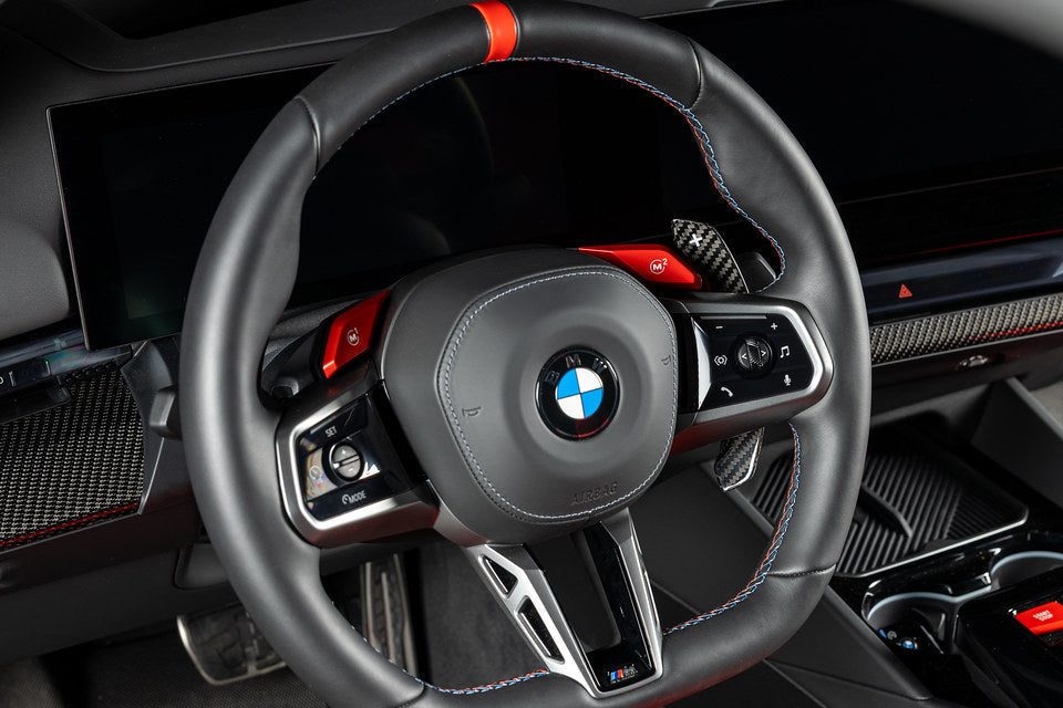 MadTrace BMW G9X M5 / G60 5-Series Magnetic Shift Paddle Set - Carbon-Interior-Silicon Valley Bimmer