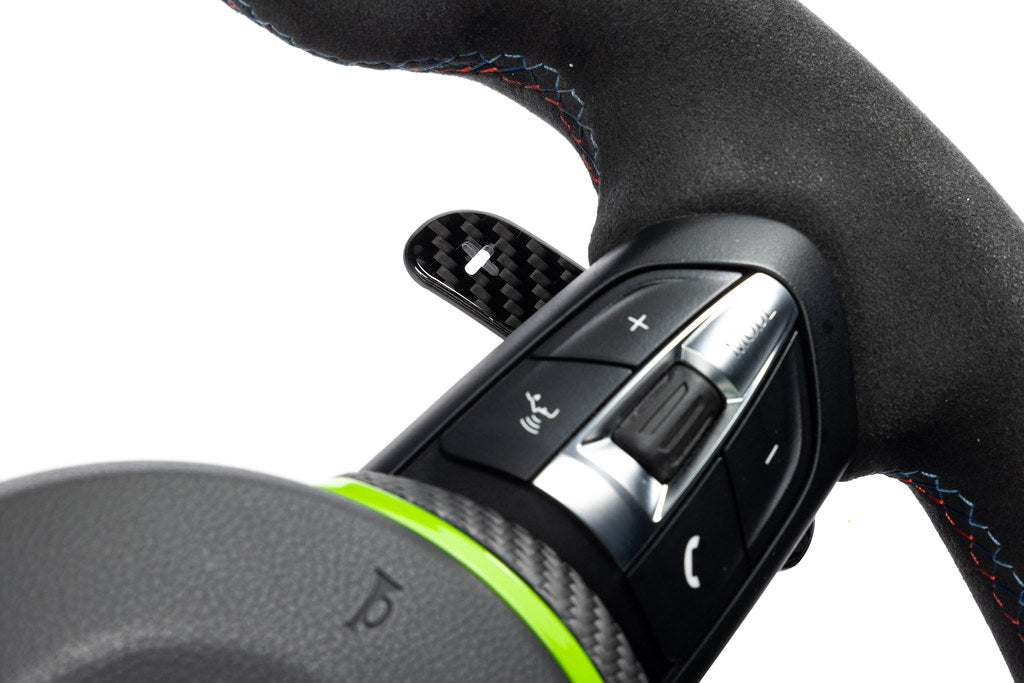 MadTrace F-Chassis Clubsport Magnetic Shift Paddle Set - Gloss Carbon-Interior-Silicon Valley Bimmer