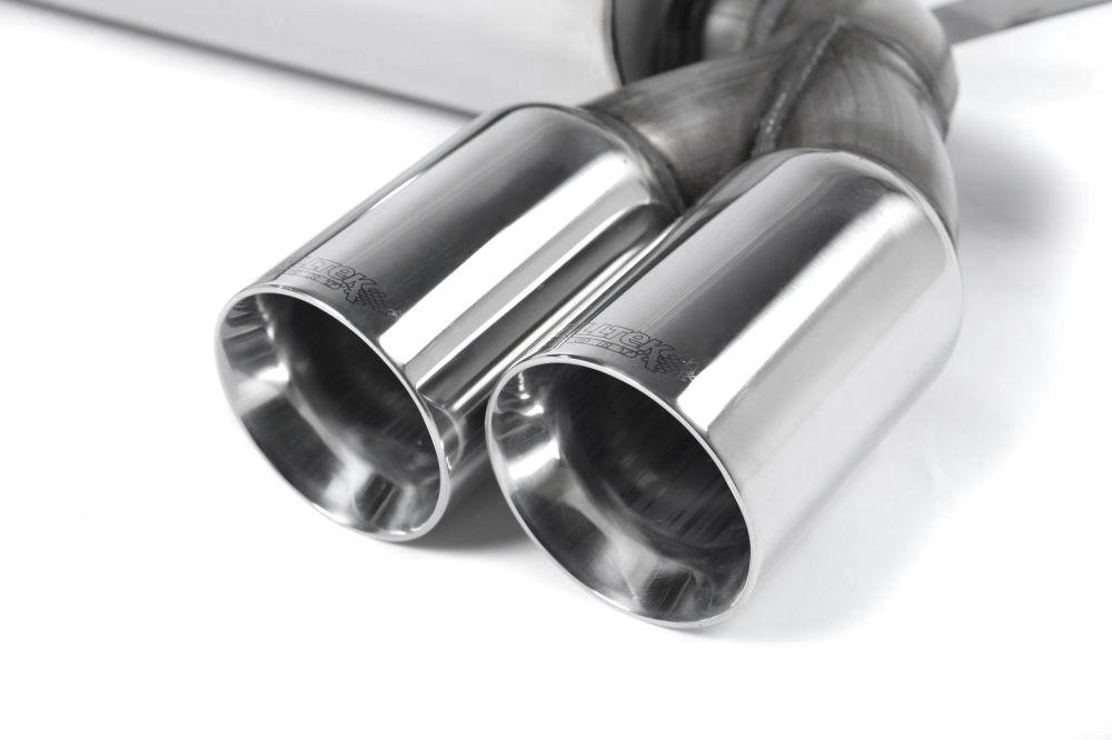 Milltek 2.37" Rear Silencer with Quad 80mm Special Style Tips for BMW E46 M3 2001-2007-Exhaust-Silicon Valley Bimmer