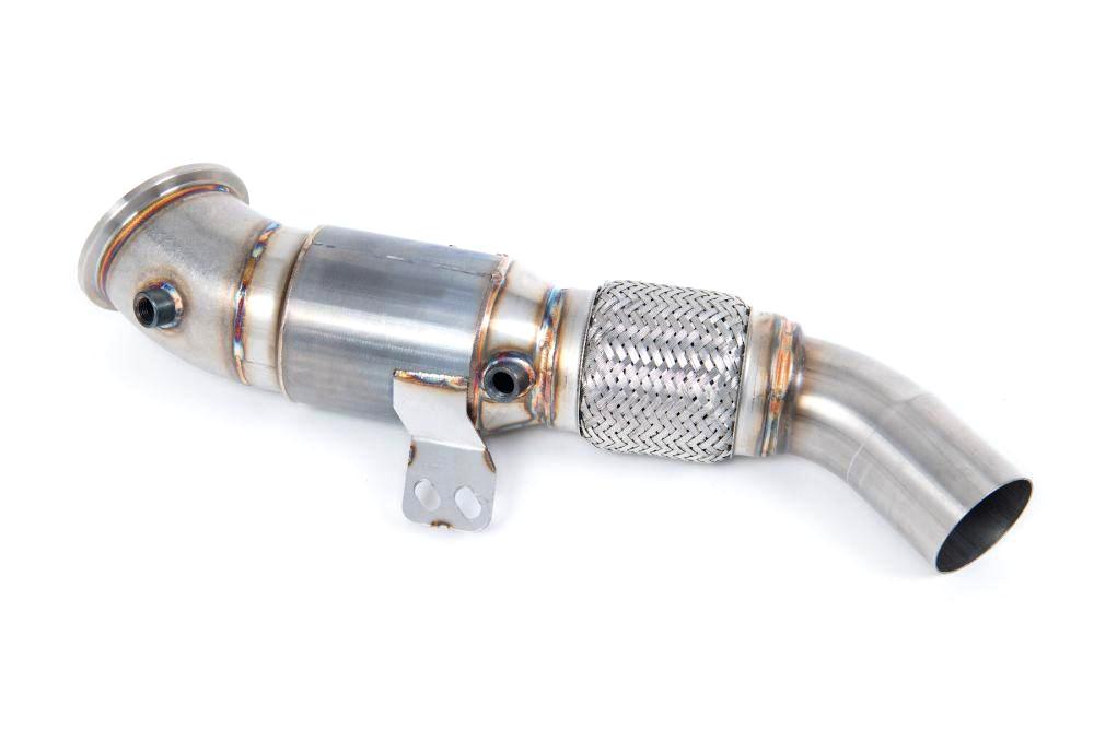 Milltek 4.5" Downpipe with 90mm Flex & 100 CPSI Race Cat for BMW 2 Series F22 M240i Coupe 2015-2020-Exhaust-Silicon Valley Bimmer