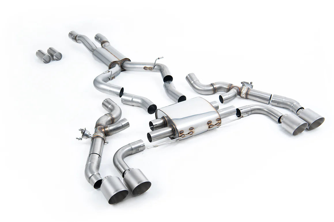 Milltek Axle-Back Exhaust System with GT-115 Tips for BMW G01 X3M / X3M Comp 2022+-Exhaust-Silicon Valley Bimmer
