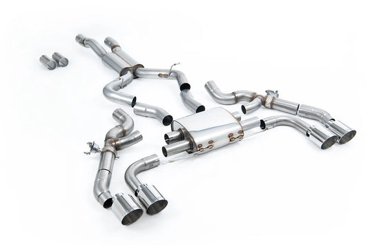 Milltek Axle-Back Exhaust System with GT-115 Tips for BMW G01 X3M / X3M Comp 2022+-Exhaust-Silicon Valley Bimmer