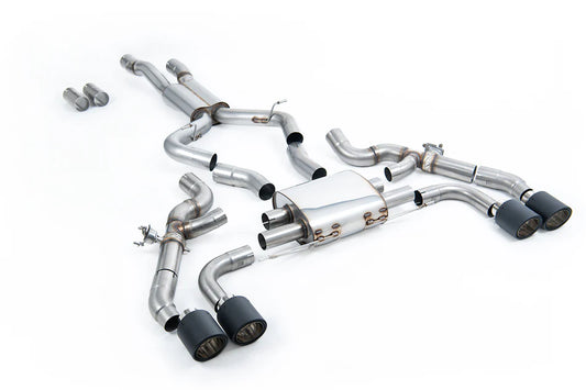 Milltek Axle-Back Exhaust System with Jet Carbon Tips for BMW G01 X3M / X3M Comp 2022+-Exhaust-Silicon Valley Bimmer
