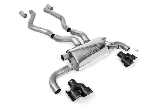 Milltek Axle-Back Exhaust System with Quad GT-100 Tips for BMW G20 M340i Sedan 2021+-Exhaust-Silicon Valley Bimmer