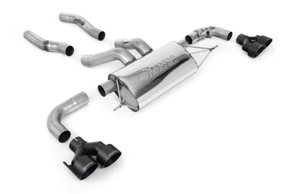 Milltek Axle-Back Exhaust System with Quad GT-100 Tips for BMW G42 M240i Coupe 2022+-Exhaust-Silicon Valley Bimmer