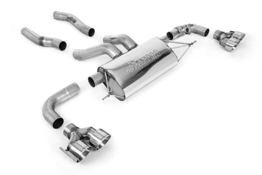 Milltek Axle-Back Exhaust System with Quad GT-100 Tips for BMW G42 M240i Coupe 2022+-Exhaust-Silicon Valley Bimmer