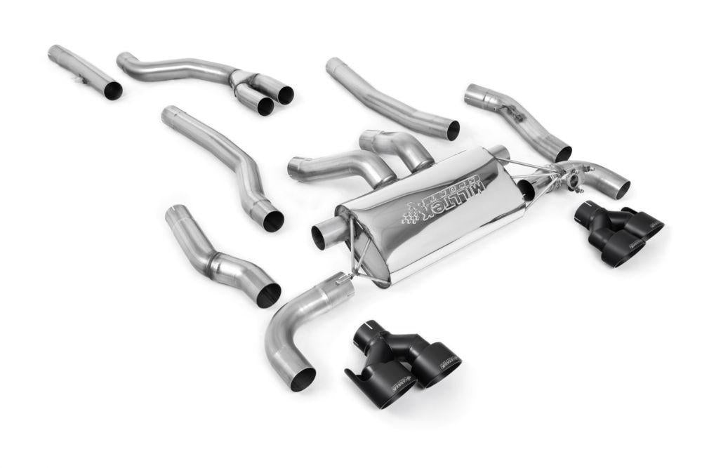 Milltek Cat-Back Exhaust System with Quad GT-100 Tips for BMW G42 M240i Coupe 2022+-Exhaust-Silicon Valley Bimmer