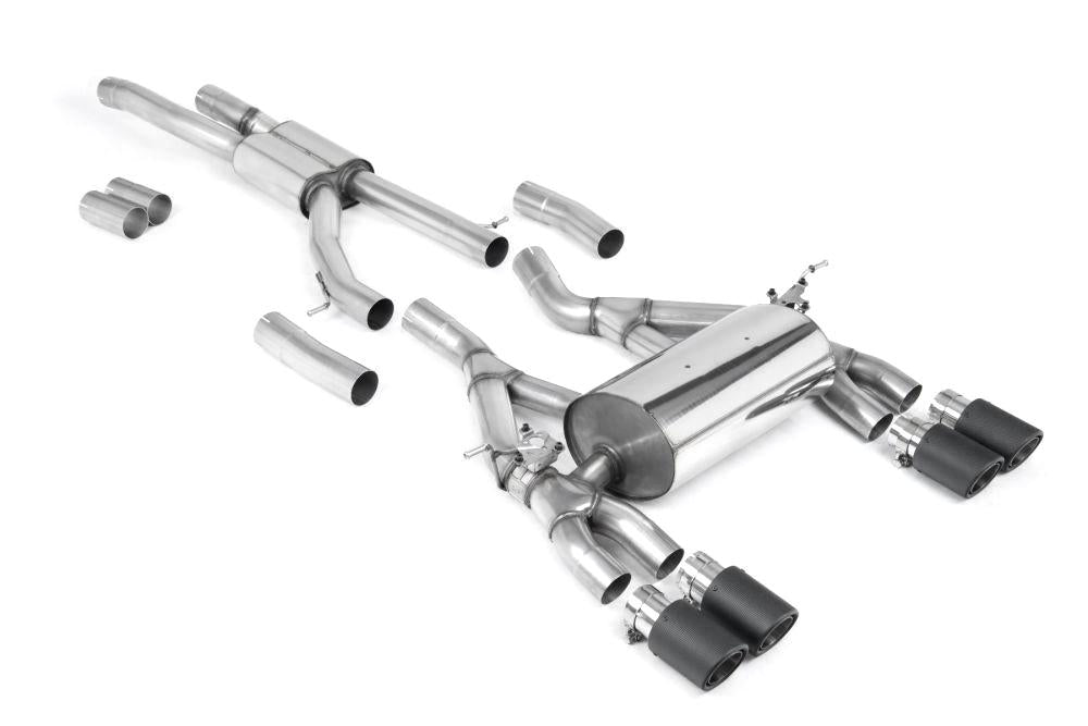 Milltek Cat-Back Race Exhaust Systems with Jet Carbon Tips for BMW F80 M3 & F82/ F83 M4 2014-2018-Exhaust-Silicon Valley Bimmer