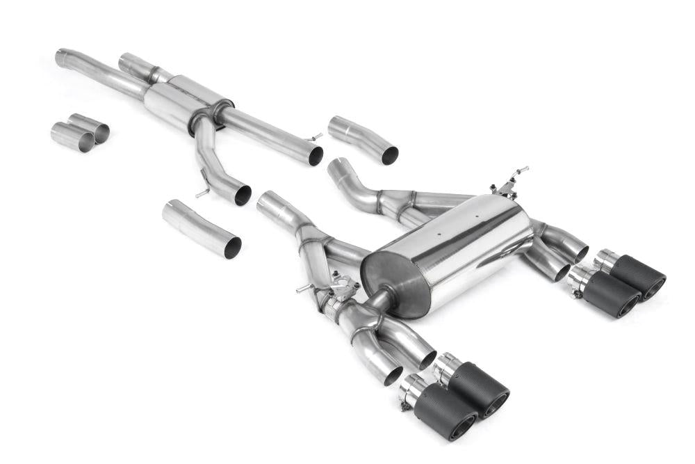 Milltek EC Approved Cat-Back Exhaust Systems with Jet Carbon Tips for BMW F80 M3 & F82/ F83 M4 2014-2018-Exhaust-Silicon Valley Bimmer