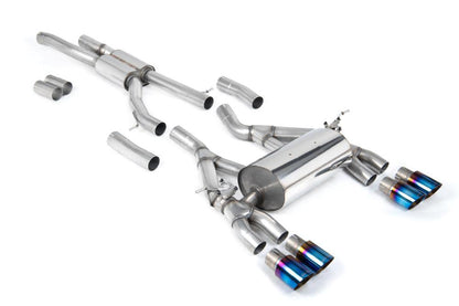 Milltek Equal Length (Loudest) Cat-Back Exhaust System with GT-90 Tips for BMW F80 M3 & F82/ F83 M4 2014-2018-Exhaust-Silicon Valley Bimmer
