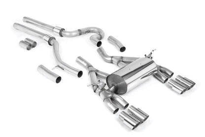 Milltek Equal Length (Loudest) Cat-Back Exhaust System with GT-90 Tips for BMW F80 M3 & F82/ F83 M4 2014-2018-Exhaust-Silicon Valley Bimmer