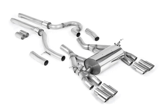Milltek Equal Length (Loudest) Cat-Back Exhaust System with GT-90 Tips for BMW F80 M3 & F82/ F83 M4 2014-2018-Exhaust-Silicon Valley Bimmer